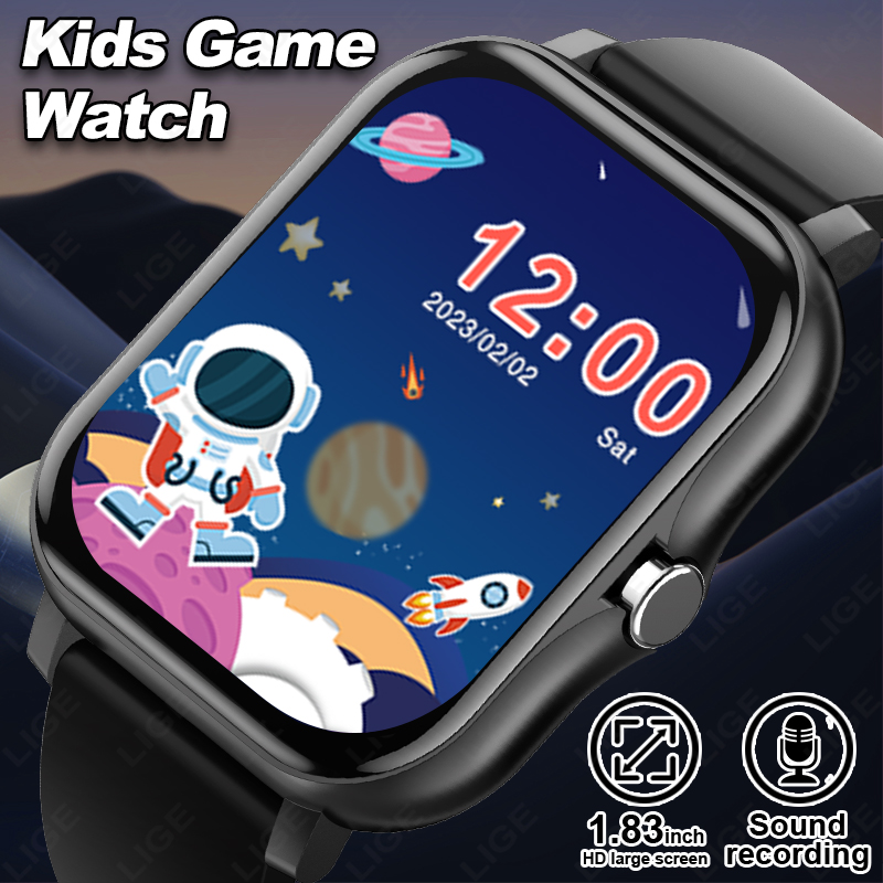 Smartwatch Digital Watches For Kid Boy - LIGE 2025 Audiobook Children Smartwatch Fashion