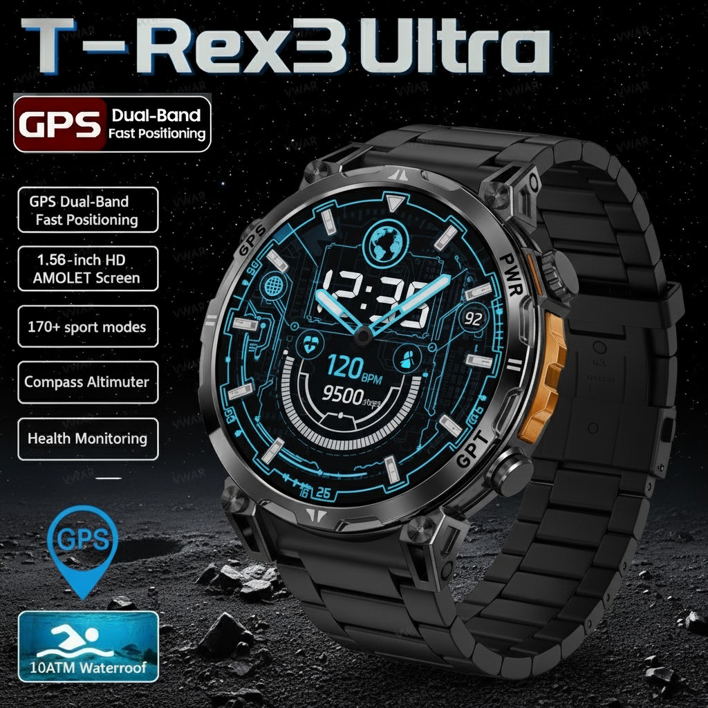 Huawei Smartwatch Watch Fit - 2026 New T-Rex 3 Pro Military