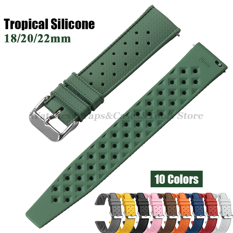 Citizen Watches Smartwatch - Tropical Silicone Watch Band Quick Release