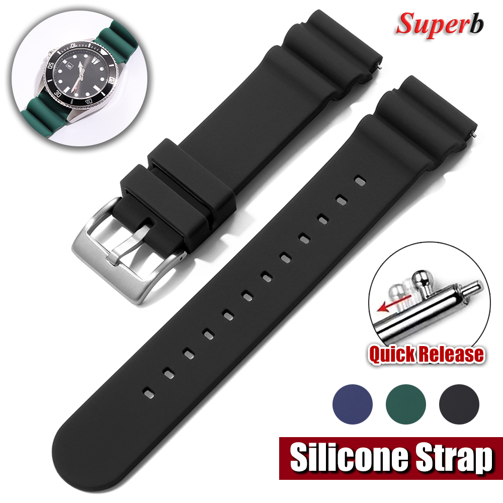 Citizen Watches Smartwatch - Tropical Silicone Watch Band 20mm 22mm