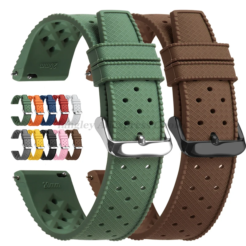 Citizen Watches Smartwatch - Tropical Silicone Watch Band Quick Release