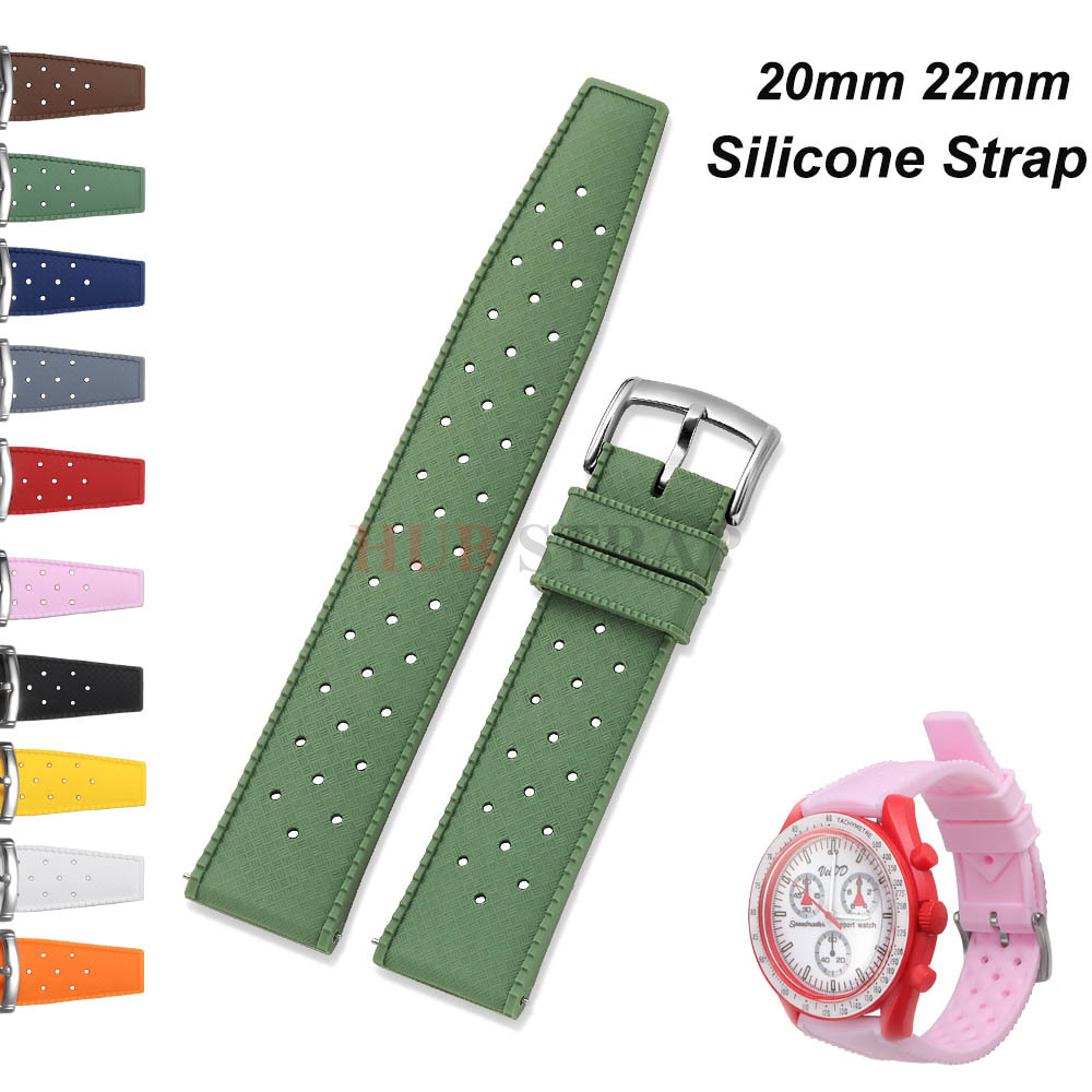 Citizen Watches Smartwatch - 20mm 22mm Tropical Silicone Watch Band