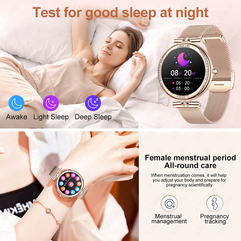 LIGE Fashion Woman Smartwatch  - Smartwatch Angelo Watches review and price