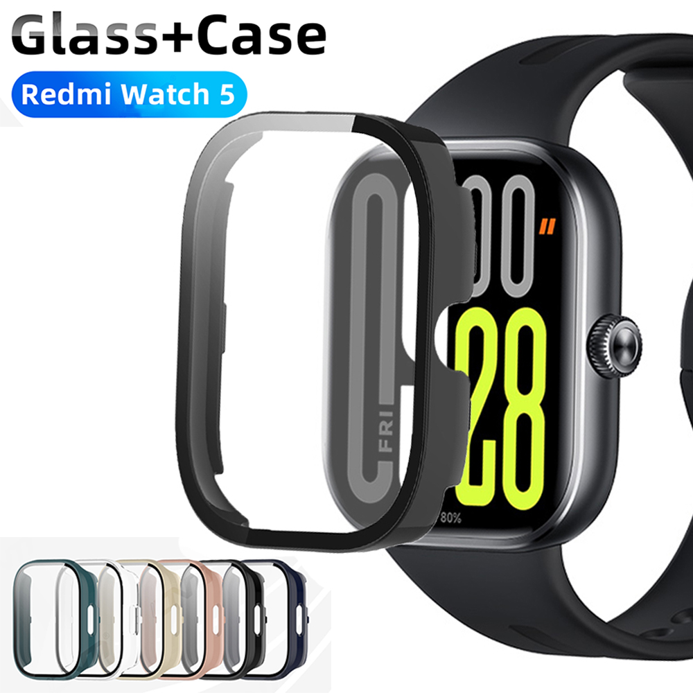 Glass+Case For Redmi Watch 5 A - Smartwatch Redmi Watches review and price