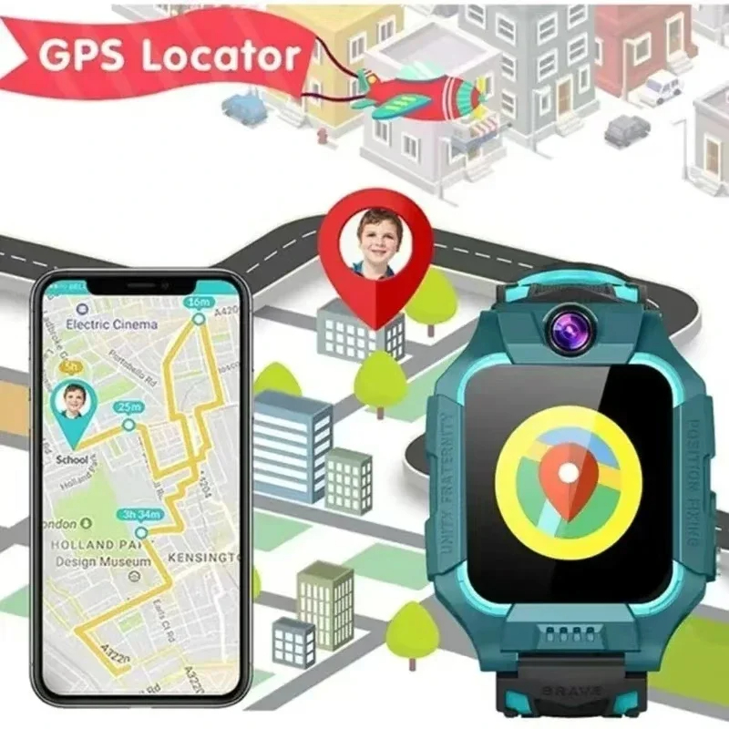 Lenovo 5G Kids Smart Watch Gif - Smartwatch Digital Watches For Kids review and price