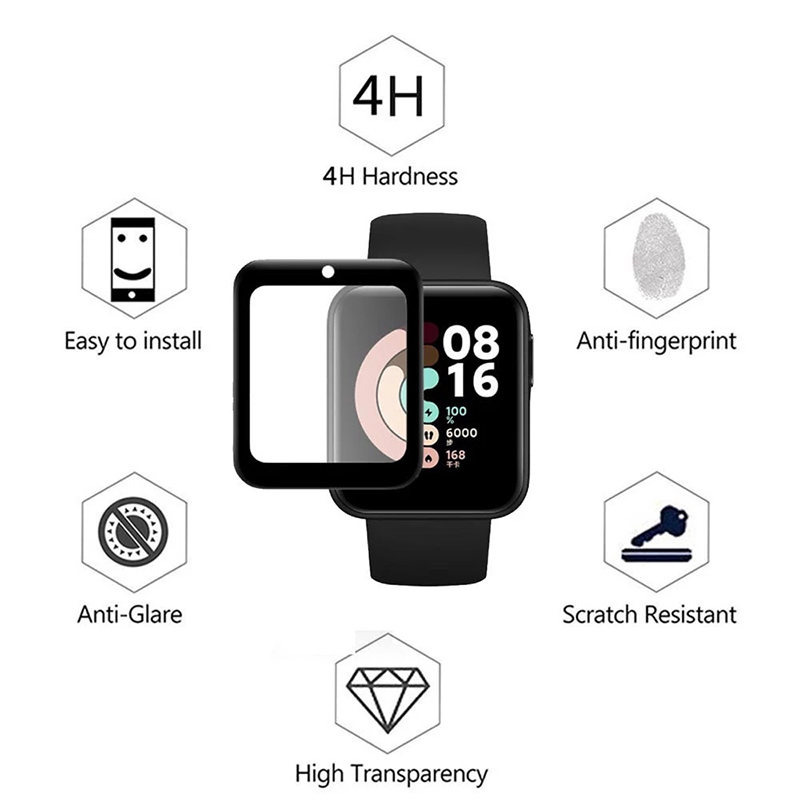 2 Pcs Tempered Glass for Redmi - Smartwatch Redmi Watches review and price