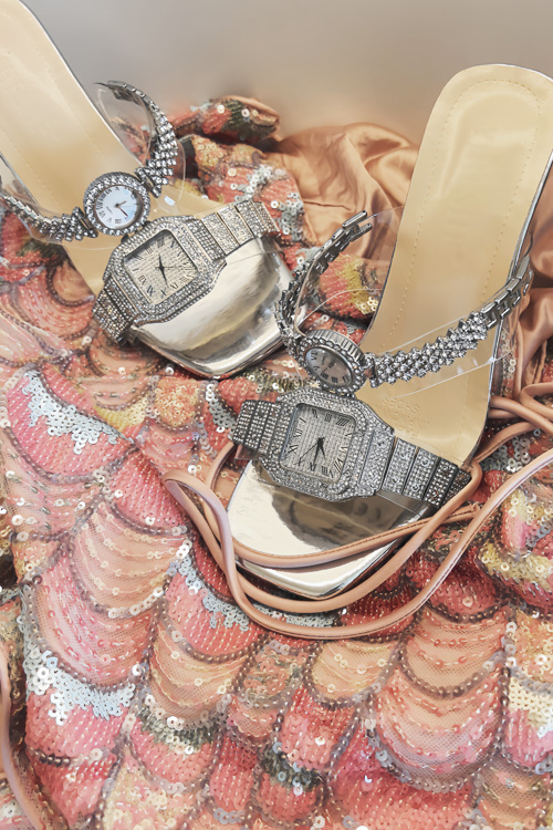 Original design Crystal watch  - Leather Watch Strap review and price