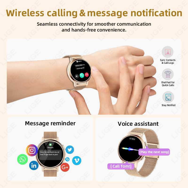 LIGE New Women's Smart Watch A - Smartwatch Angelo Watches review and price