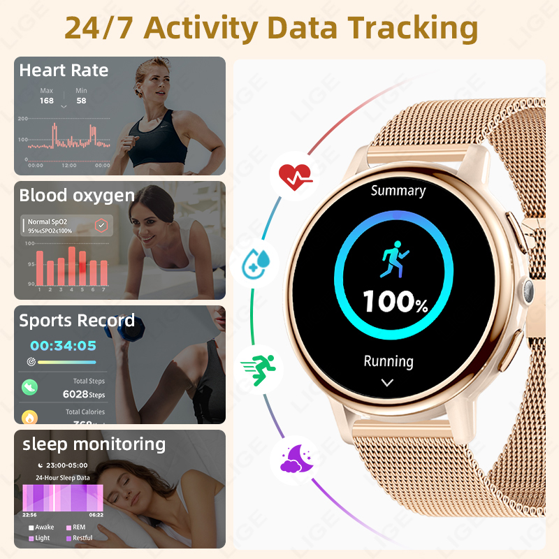 LIGE New Women's Smart Watch A - Smartwatch Angelo Watches review and price