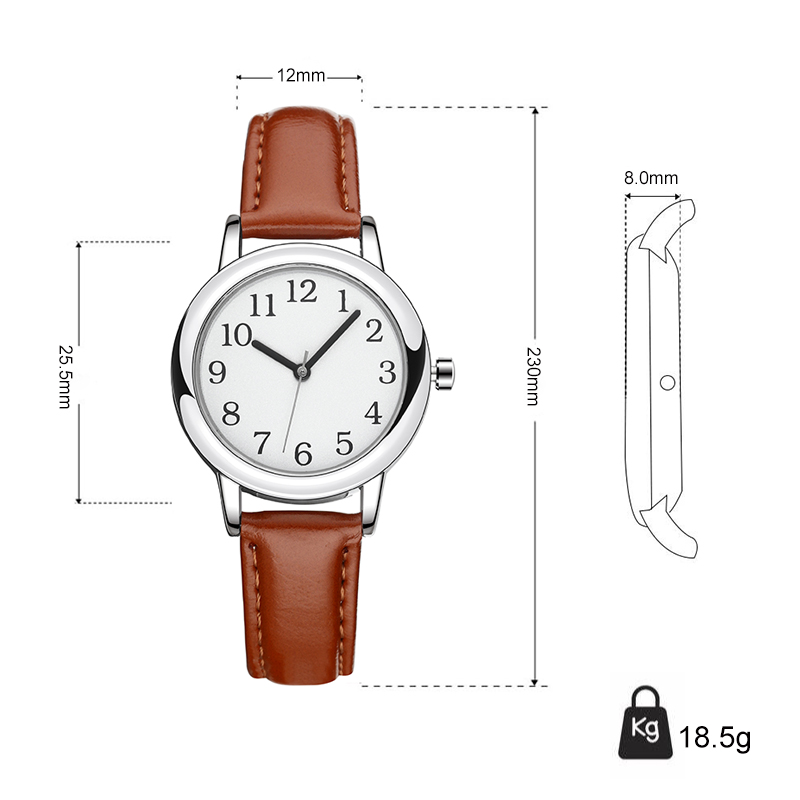 White Strap Slim Custom Women  - Leather Watch Strap review and price