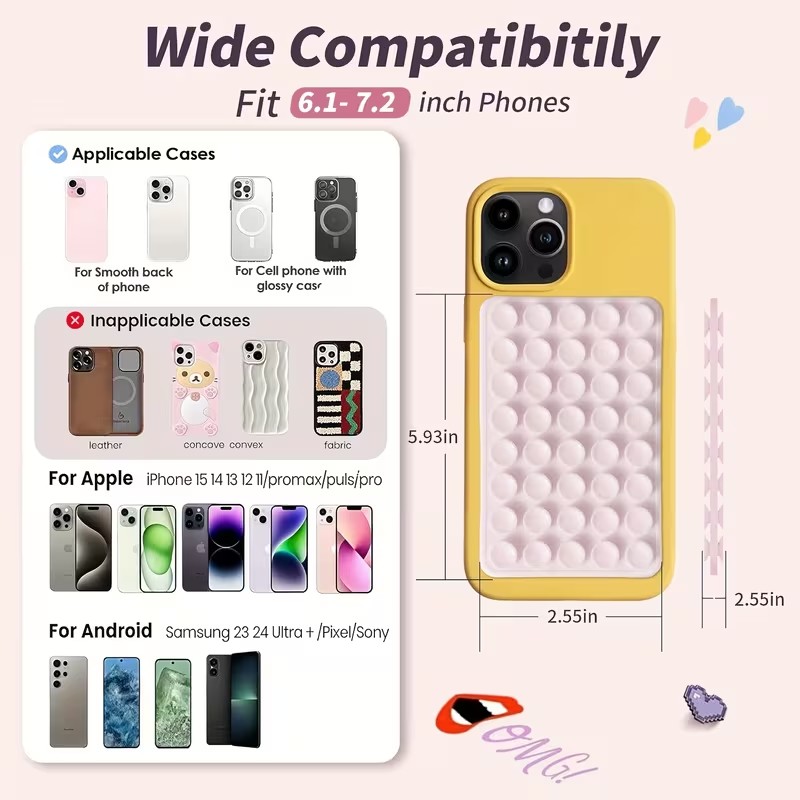 2-Pack Silicone Suction Phone  - Watches Original review and price