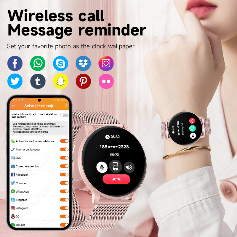 LIGE Women's SmartWatch Blood  - Smartwatch Angelo Watches review and price