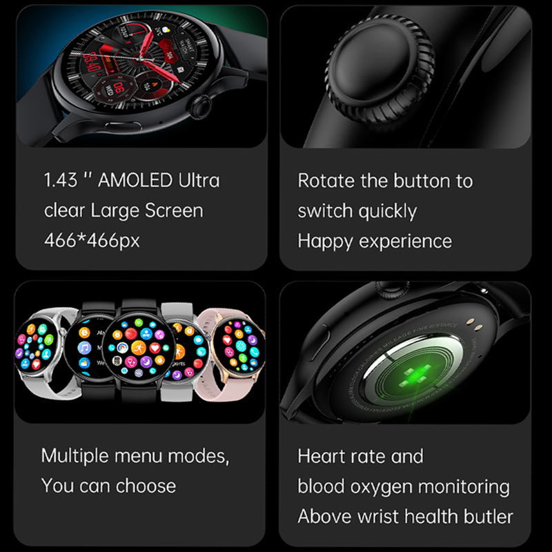 2026 New True AMOLED Smart Wat - Smartwatch Angelo Watches review and price