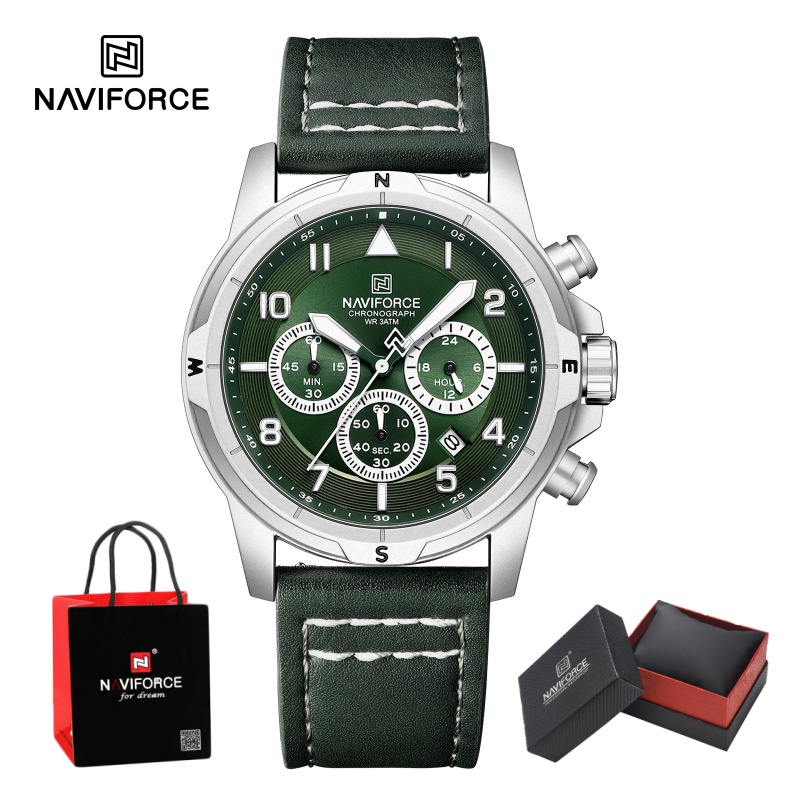 NAVIFORCE Bussiness Men Quartz - Leather Watch Strap review and price
