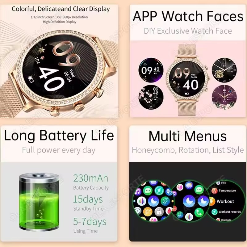 2026 New Ladies' Smartwatch Do - Smartwatch Angelo Watches review and price