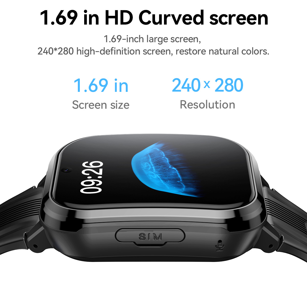 HOCO Y108 1.69inch HD LCD Curv - Smartwatch Digital Watches For Kids review and price