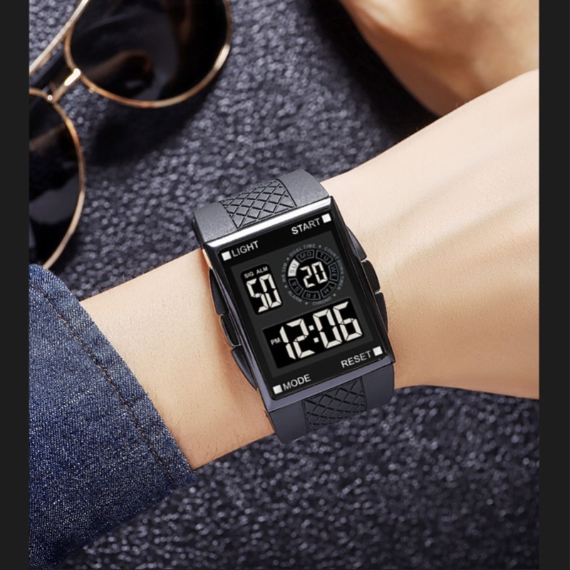 Digital Sport Watch Waterproof - Leather Watch Strap review and price
